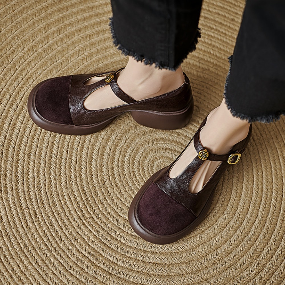 2026 봄 클래식 여성용 천연 가죽 로퍼, 라운드 토 - Leather Classic Strap 리뷰 및 가격