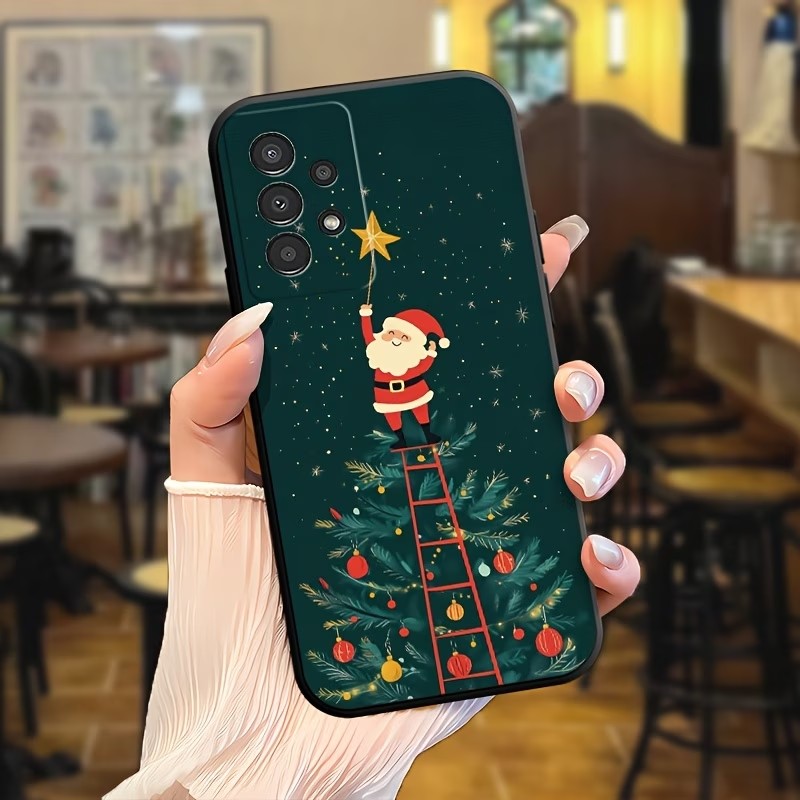 무광 TPU 소재의 산타클로스 크리스마스 트리 패턴 충 - Samsung Galaxy S24 리뷰 및 가격