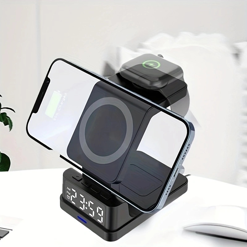 15W 4 In 1 무선 충전기 스탠드 iPhone16 - Smartwatch X12 리뷰 및 가격